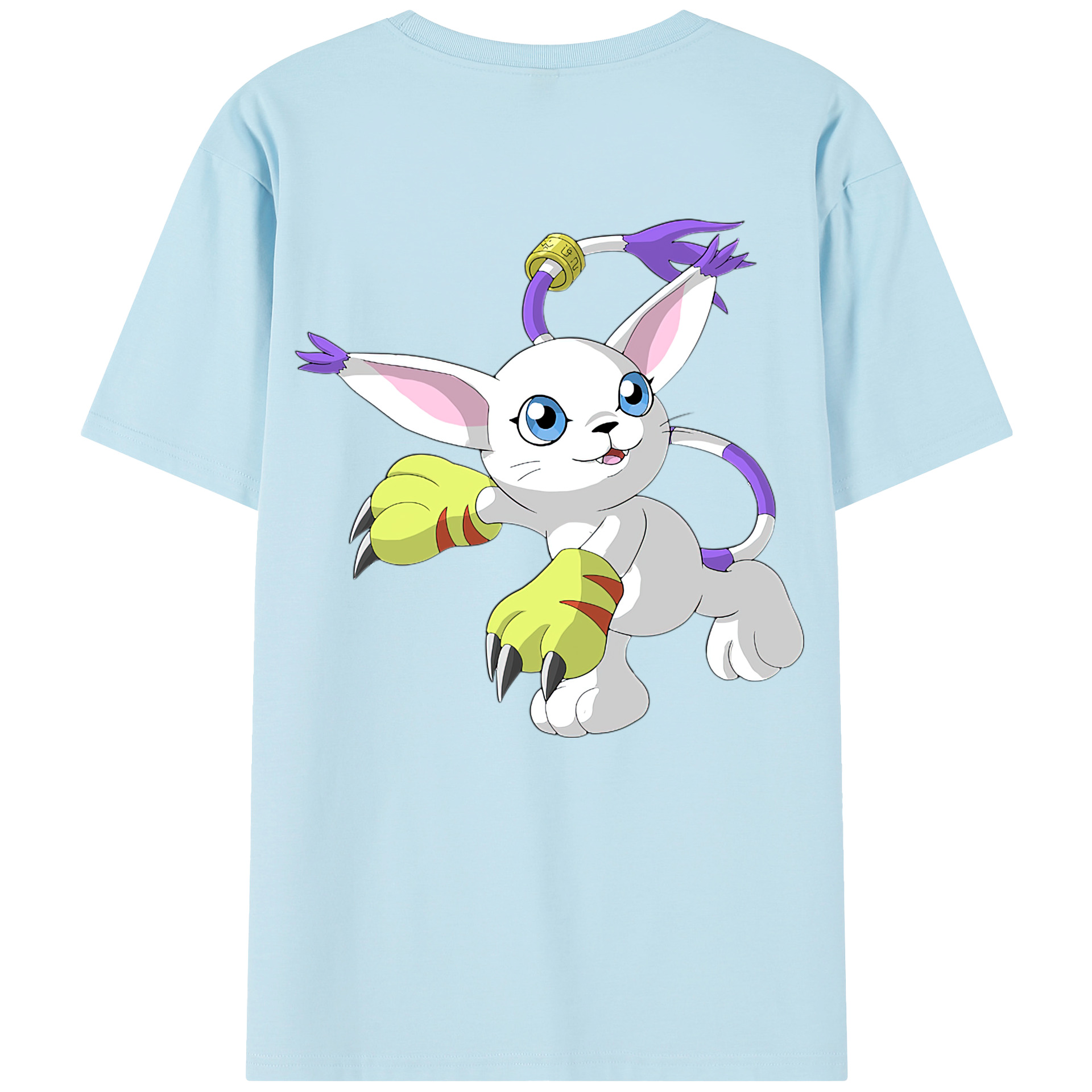 （画像用） Digimon デジタルモンスター/デジモン 綿100％半袖Tシャツ（背面プリント）